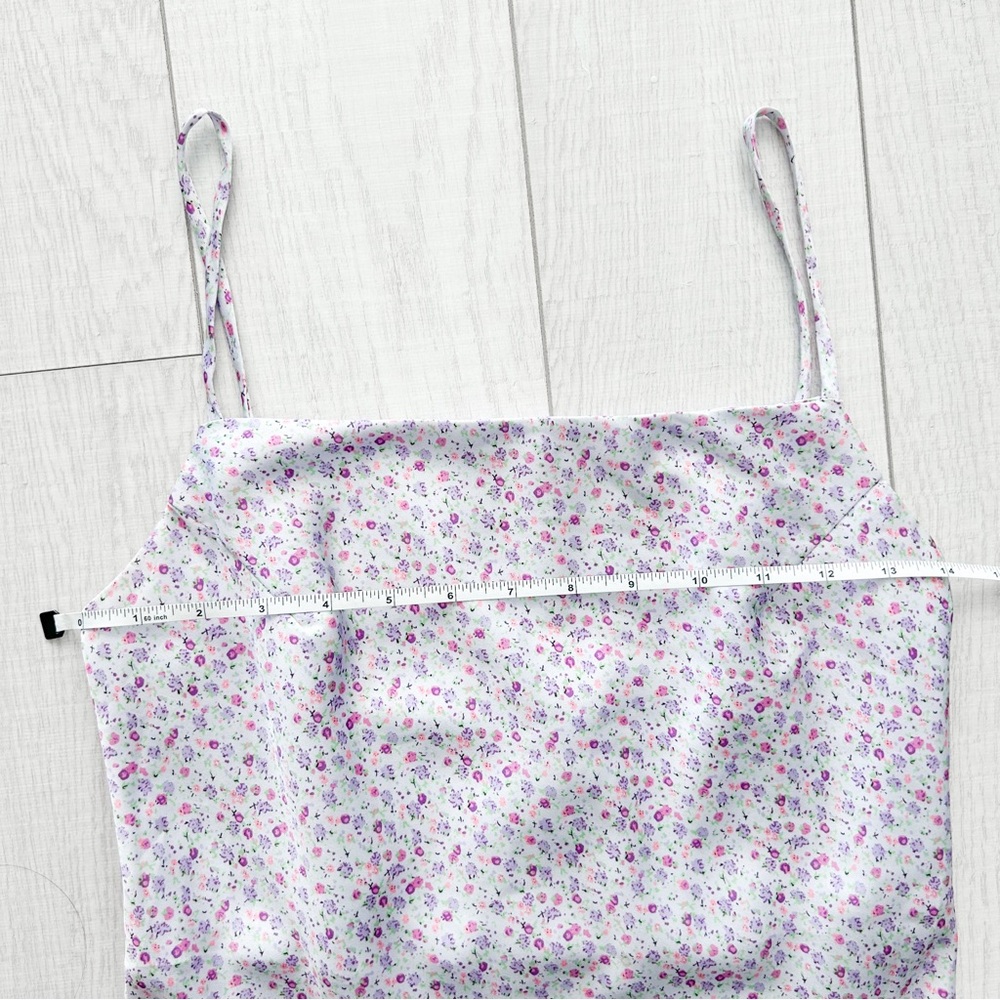 Princess Polly lilac floral satin mini slip dress - Picture 7 of 13